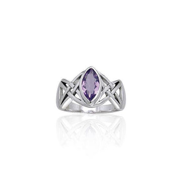 Celtic Knotwork Sterling Silver Ring TRI167 - Jewelry